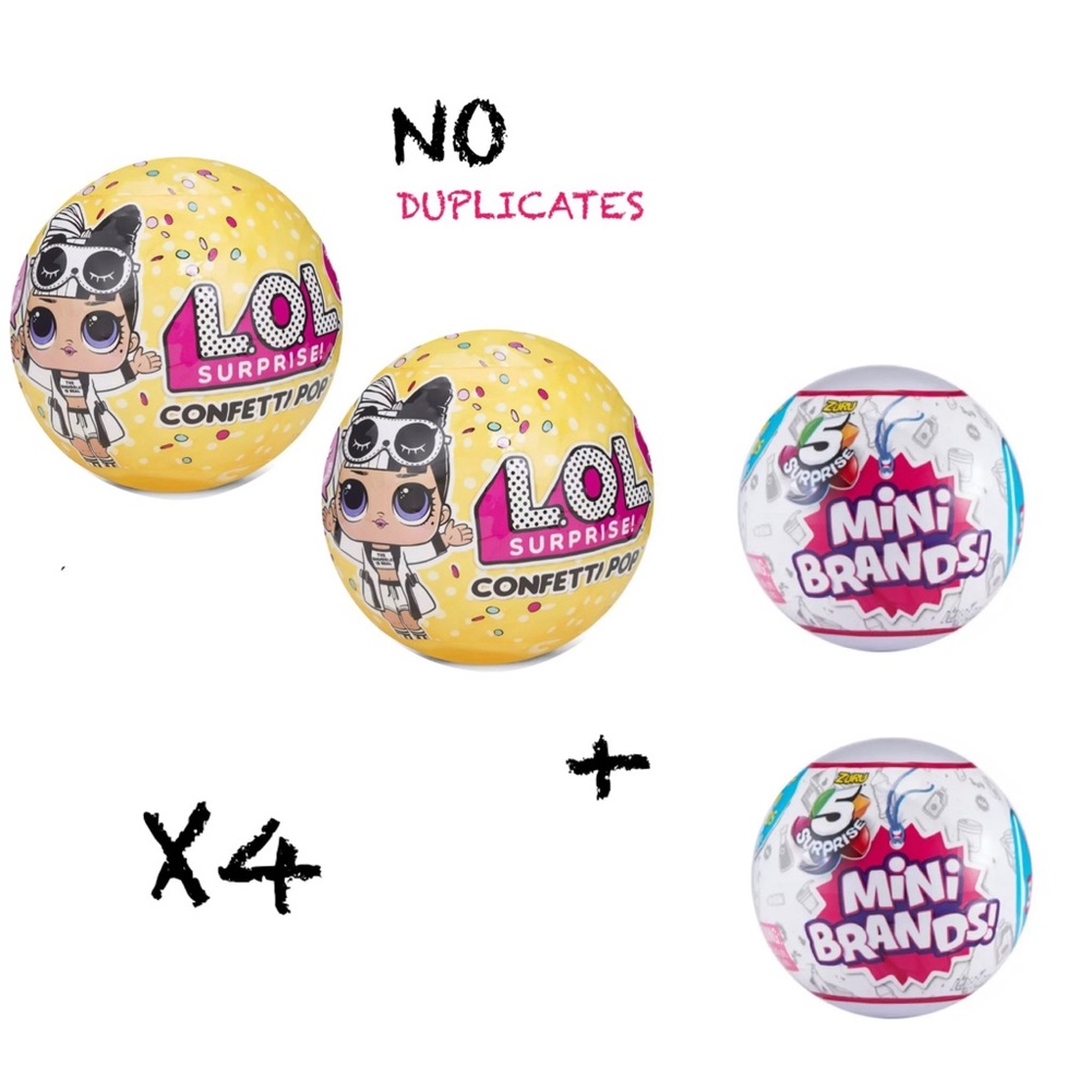 LOL Surprise Confetti Pop Series 3+ 5 Surprise x4